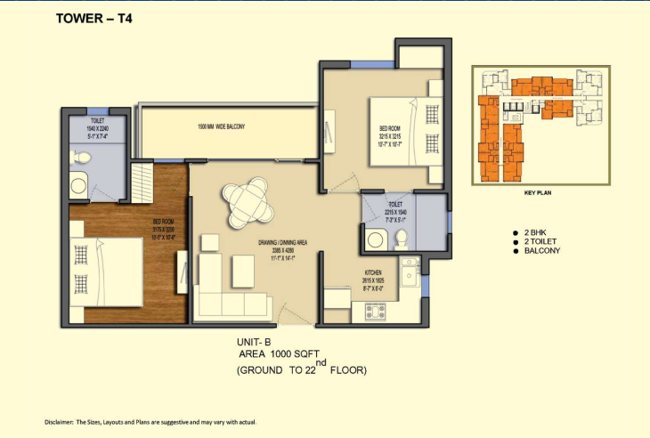 solitairian city 1000 sq ft floor plan 2BHK Sector 25 Yamuna Expressway Greater Noida