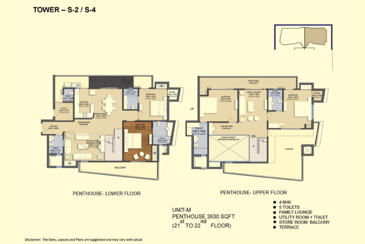 solitairian city 3530 sq ft floor plan 4BHK penthouse Sector 25 Yamuna Expressway Greater Noida