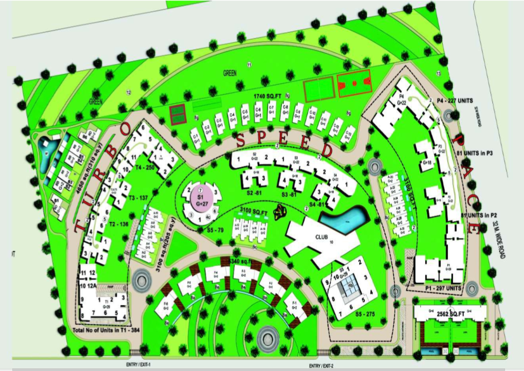 Solitairian City Site Plan Sector 25 Yamuna Expressway Greater Noida